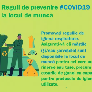 Primăria municipiului Chișinău îndeamnă populația să respecte regulile de prevenire COVID19 la locul de muncă